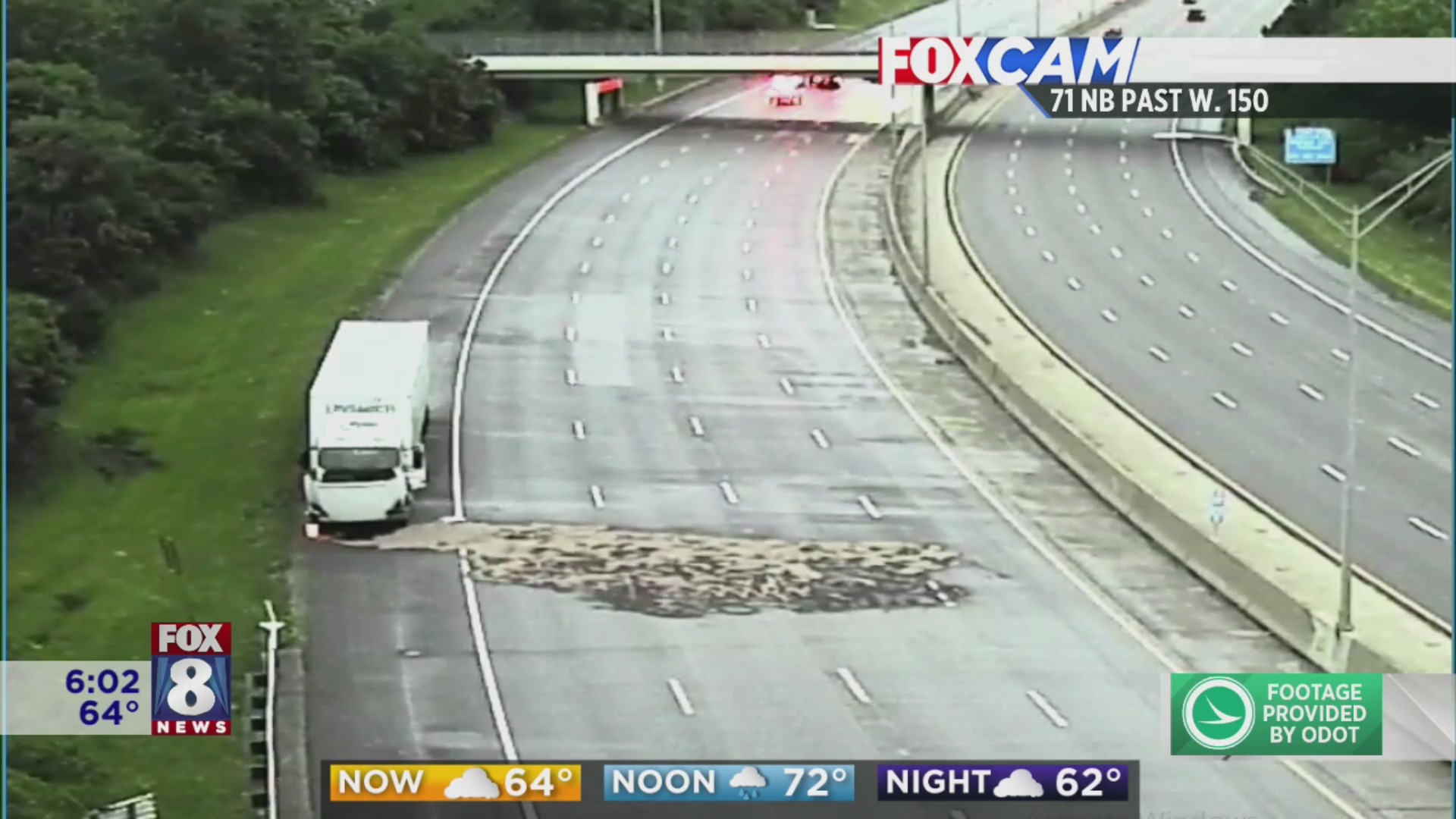 Traffic Alert: Fuel spill after crash closes I-71N – Fox 8 Cleveland WJW
