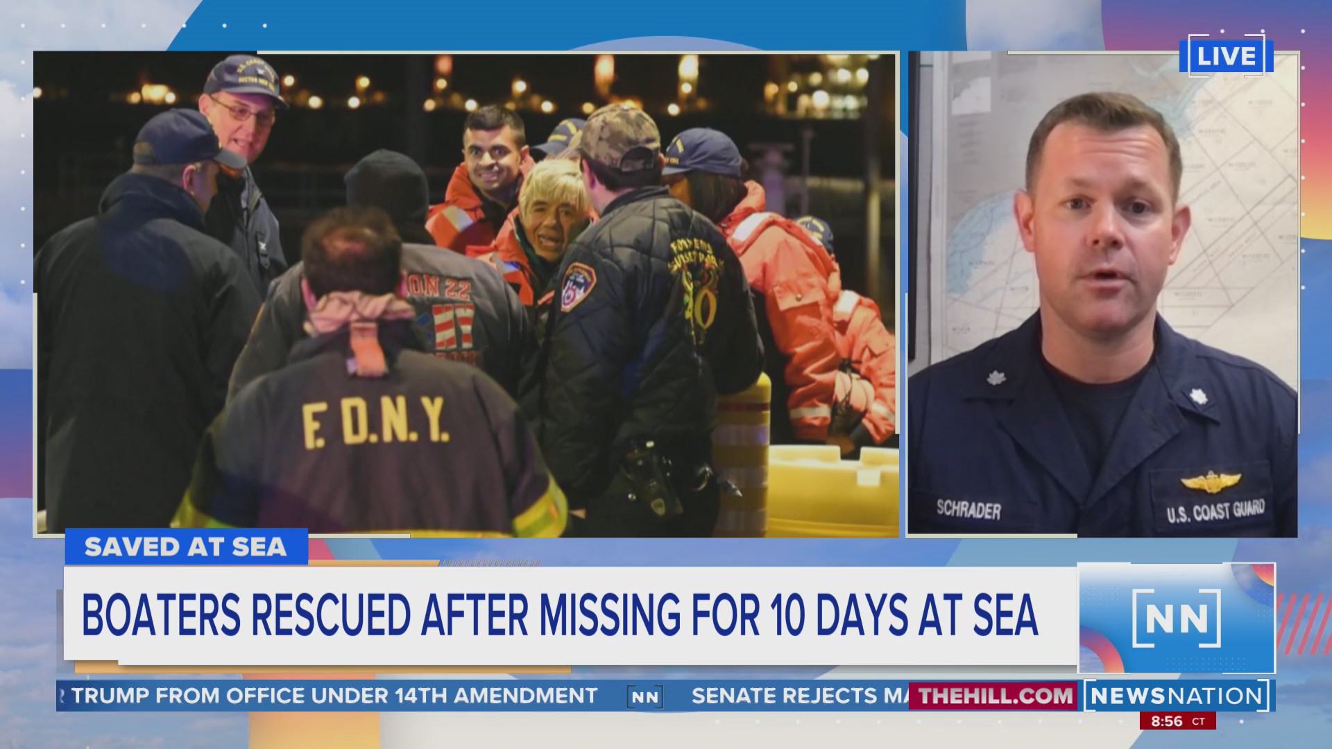 Boaters rescued after missing for 10 days at sea | Morning in America ...