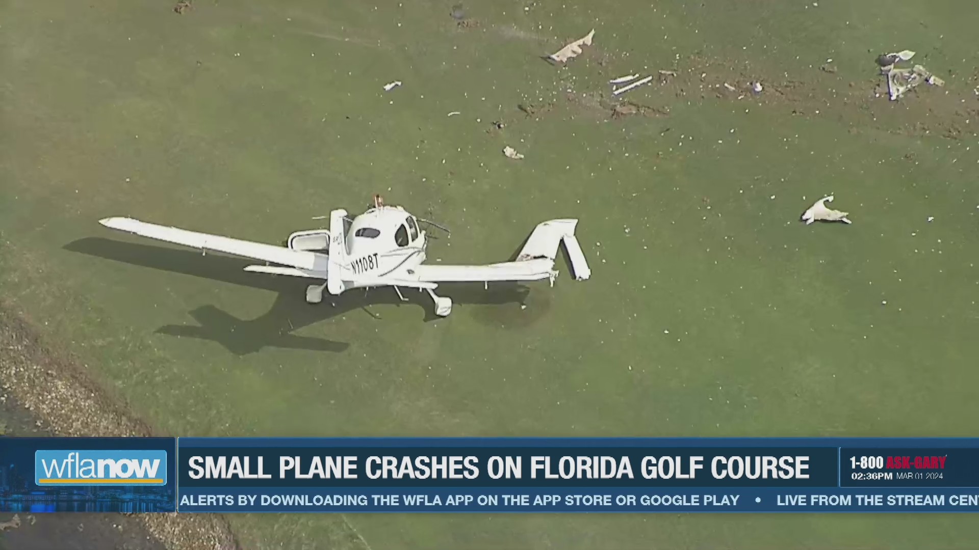 Small plane crashes onto Florida golf course – WFLA