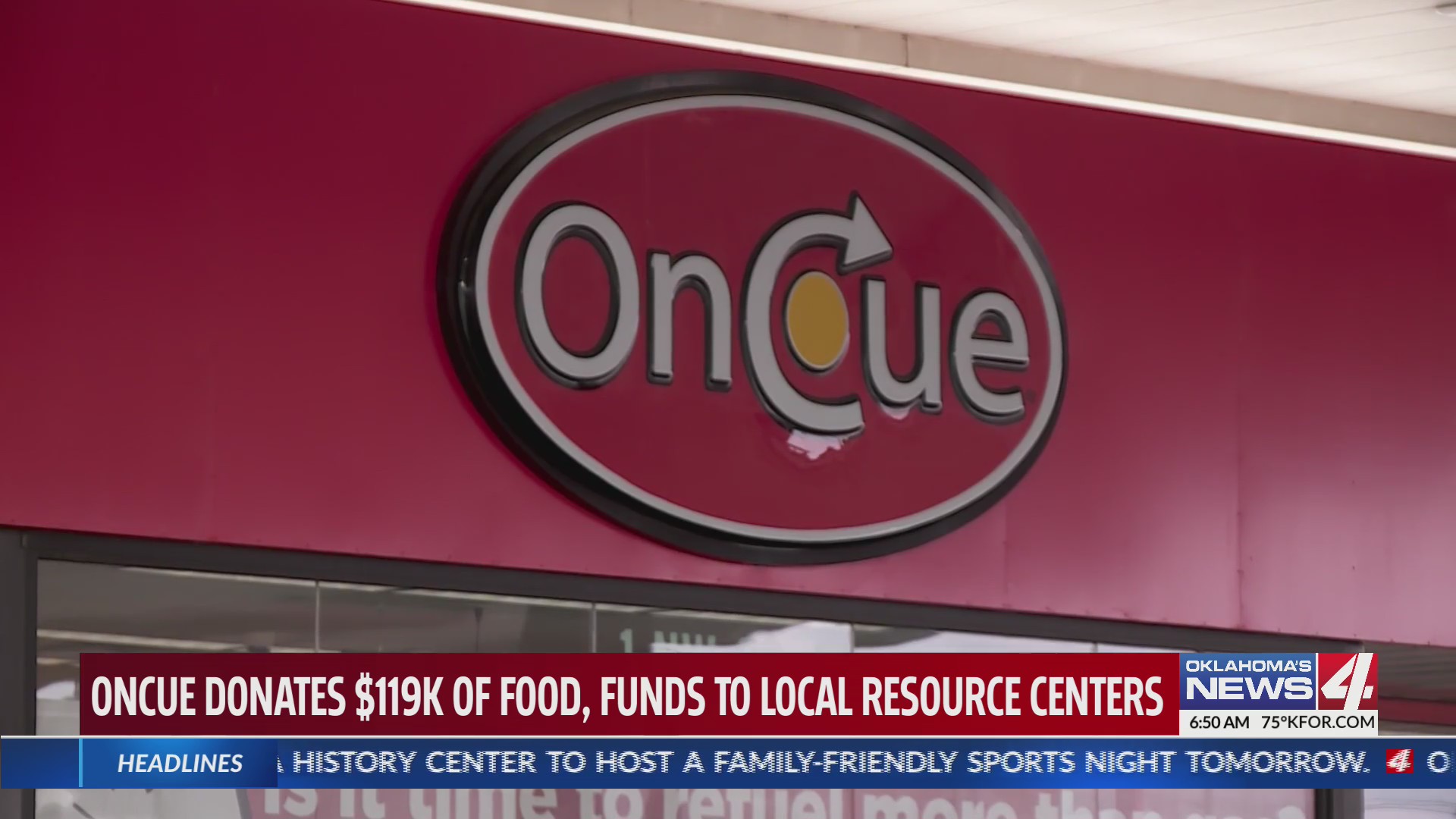 OnCue donates 119K of food, funds to local resource centers