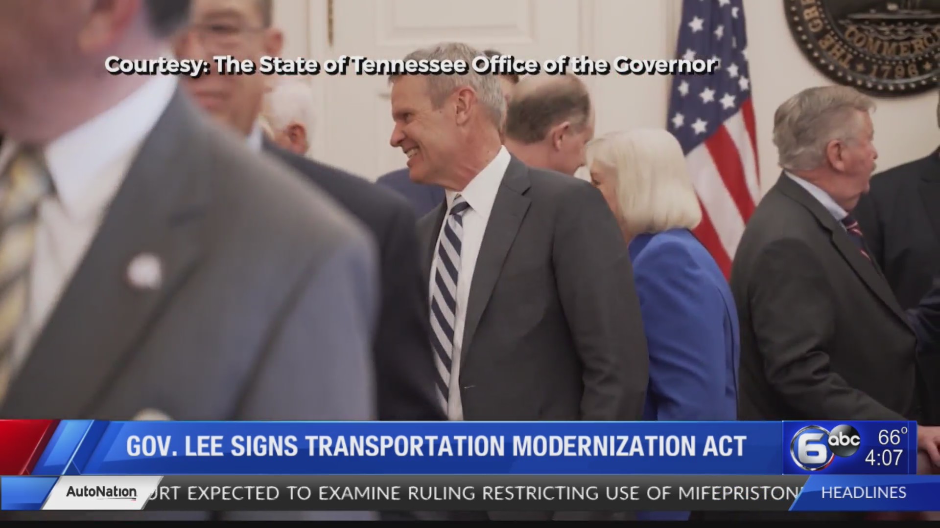 Gov. Lee signs Transportation Modernization Act – WATE 6 On Your Side