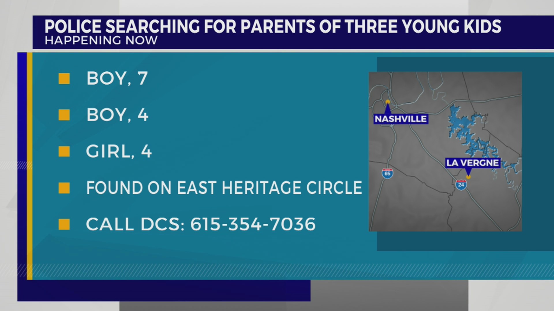 Police searching for parents of three young kids – WKRN News 2