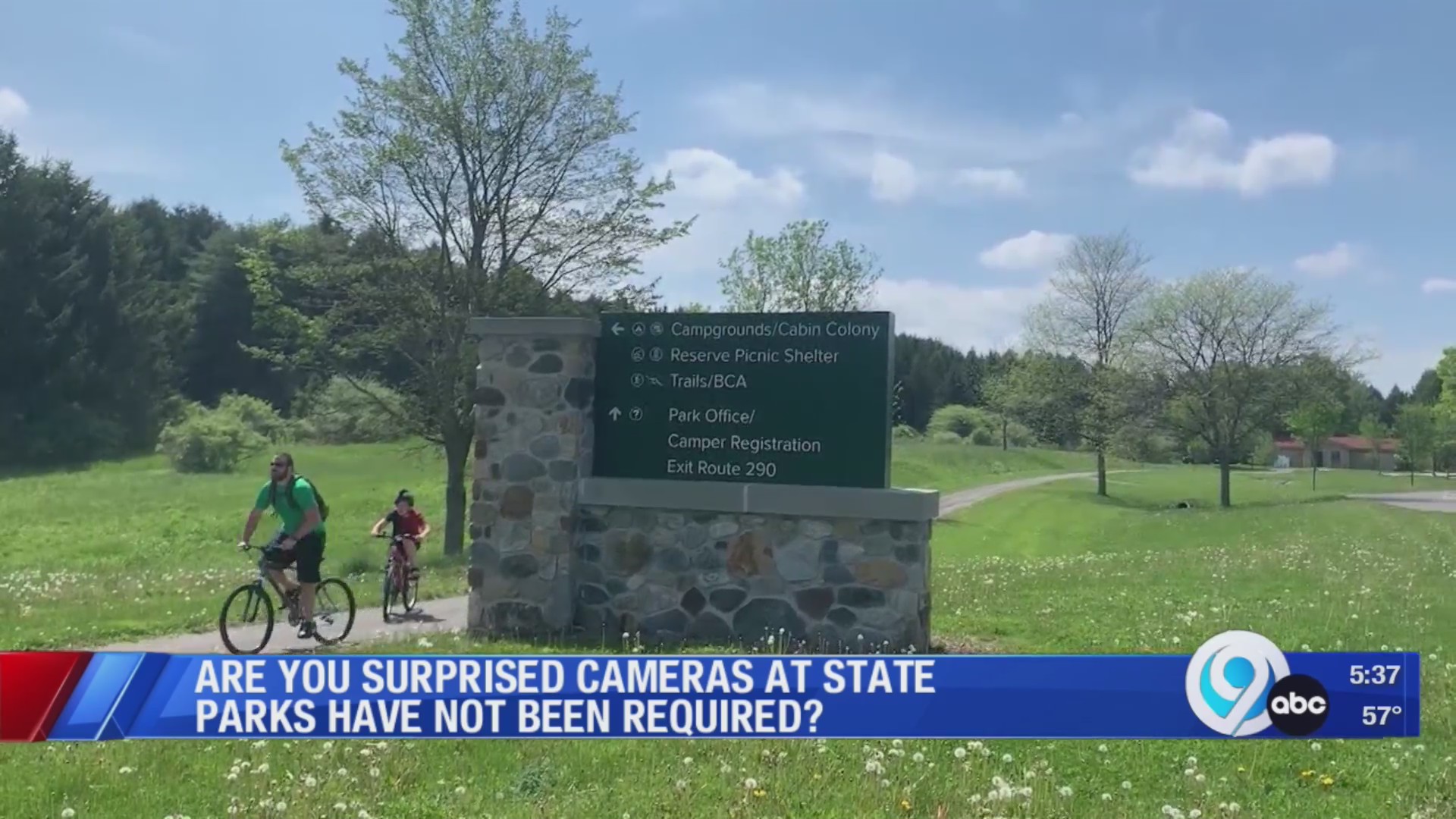 Are you surprised cameras at State Parks have not been required? WSYR