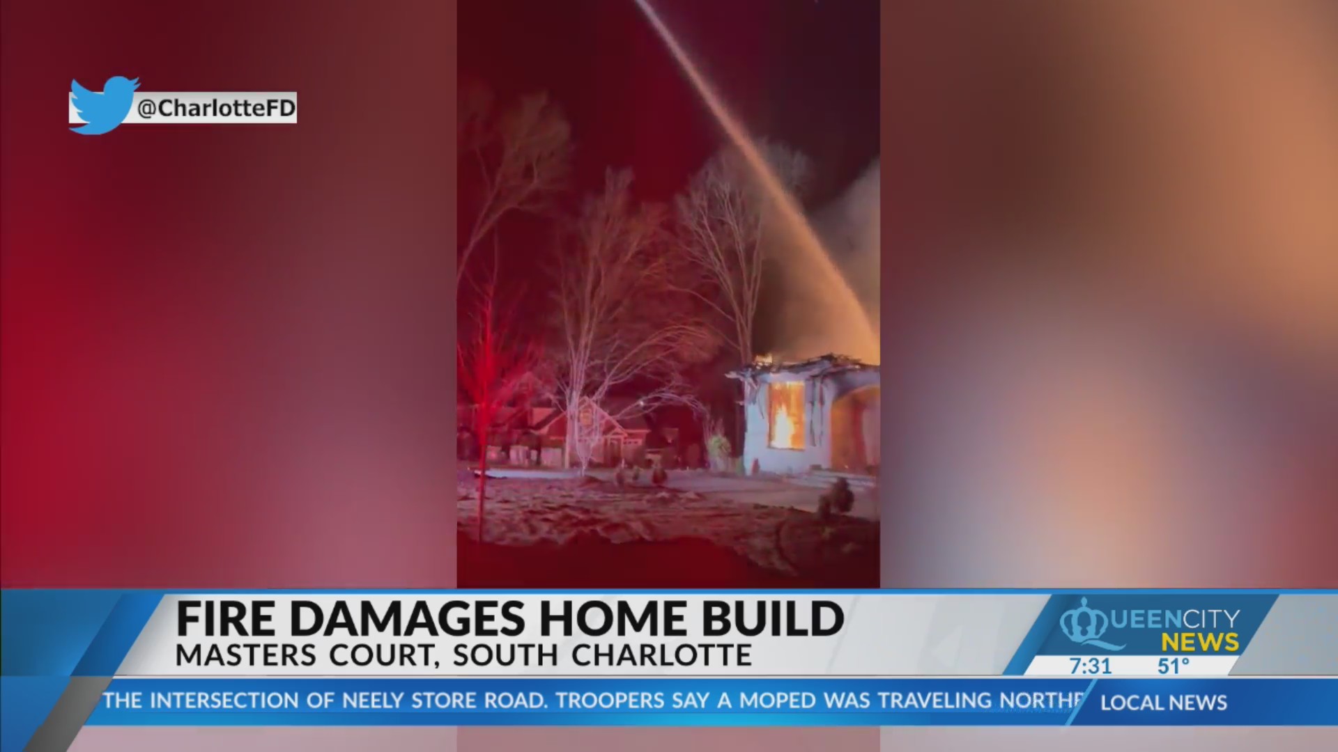 Home under construction in south Charlotte destroyed in fire – Queen ...