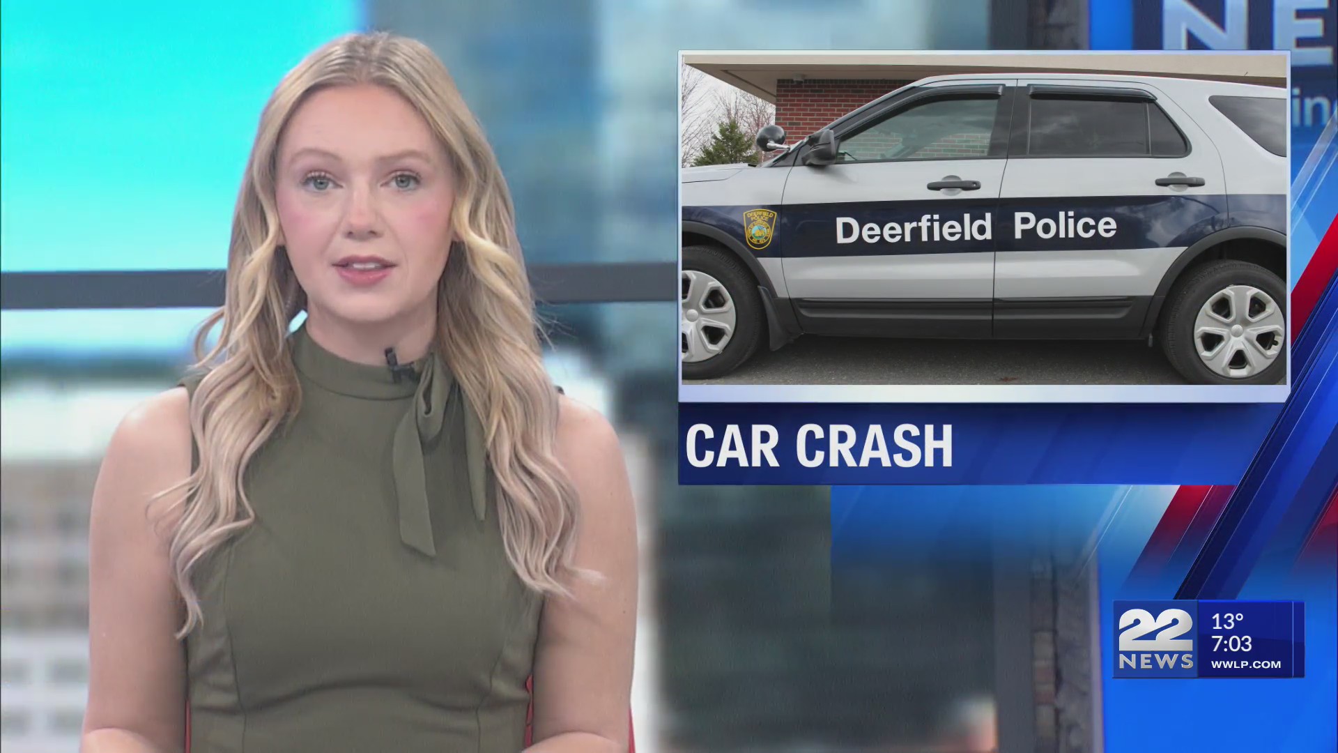 Car crashes into utility pole on Eastern Avenue in Deerfield – WWLP