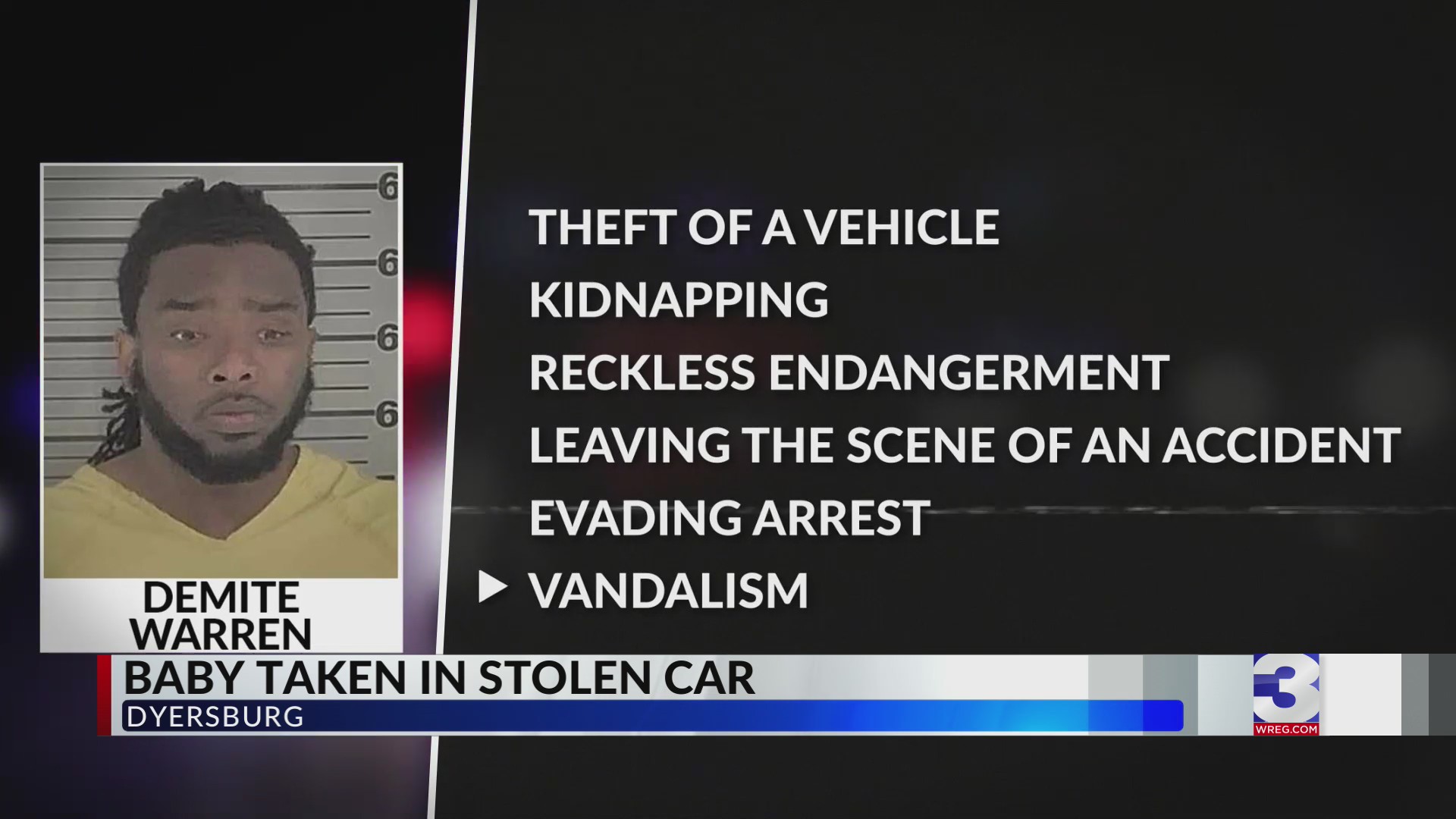 Police say man stole car with baby inside – WREG.com