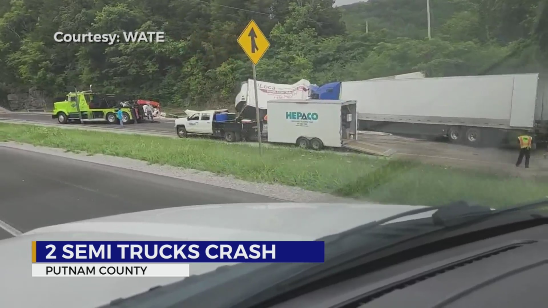 Two drivers injured in Putnam County crash involving tractor-trailers ...