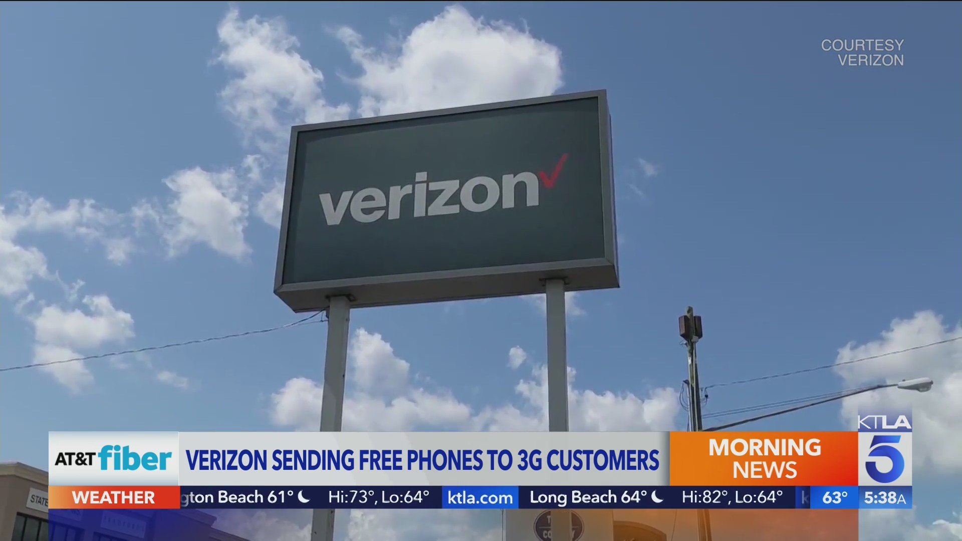 Verizon free phones KTLA