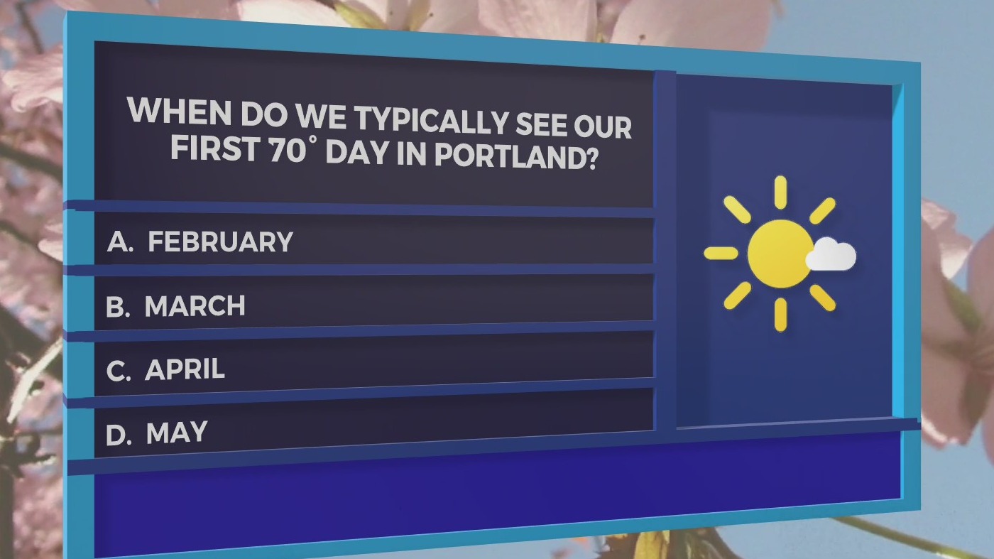 Weather Trivia Tuesday: When does Portland typically see it’s first 70 ...