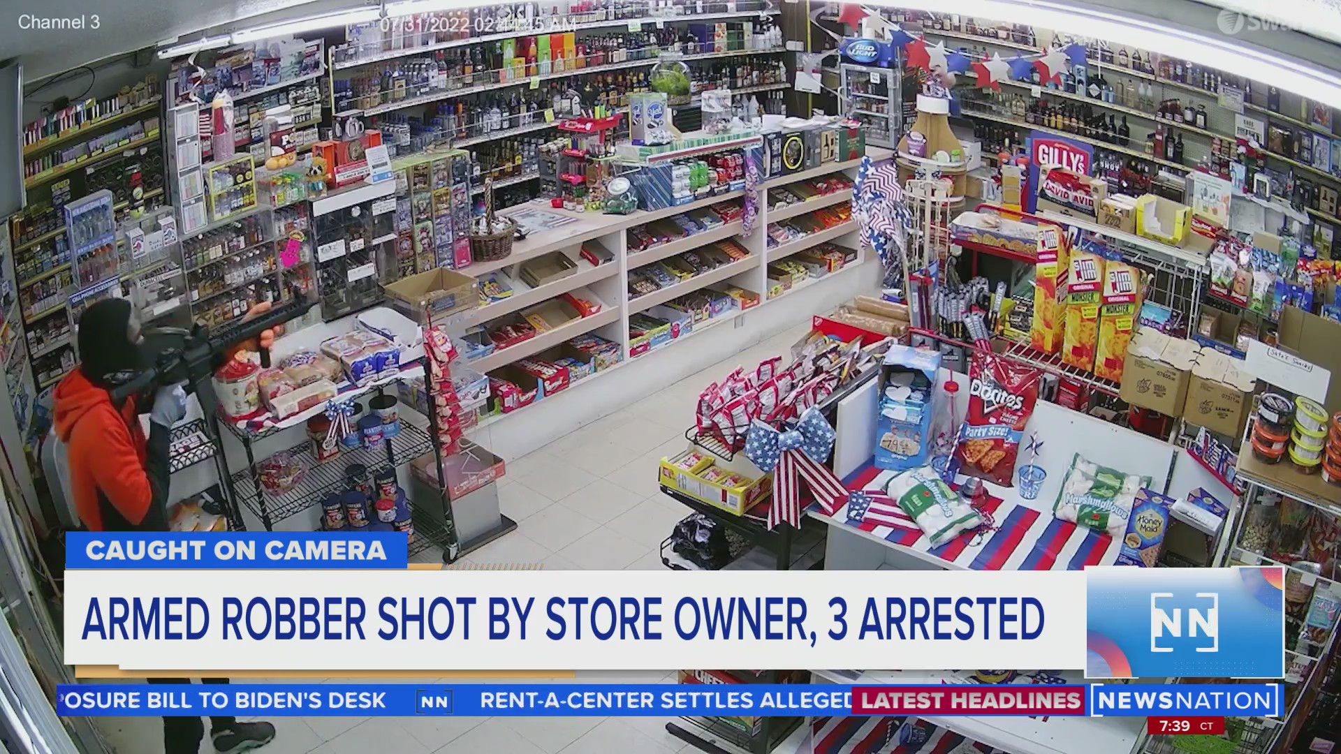 Armed robber shot by store owner, 3 arrested | Morning in America ...