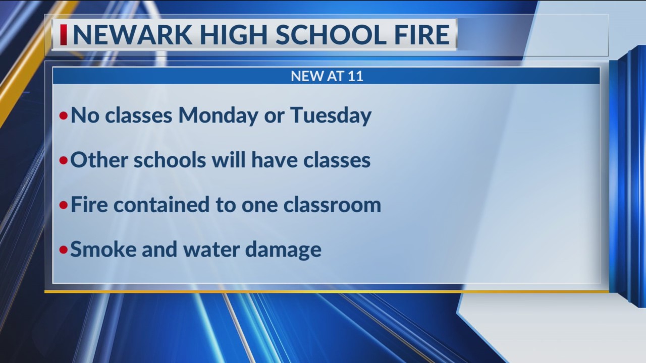 Newark High School closes due to fire NBC4 WCMHTV