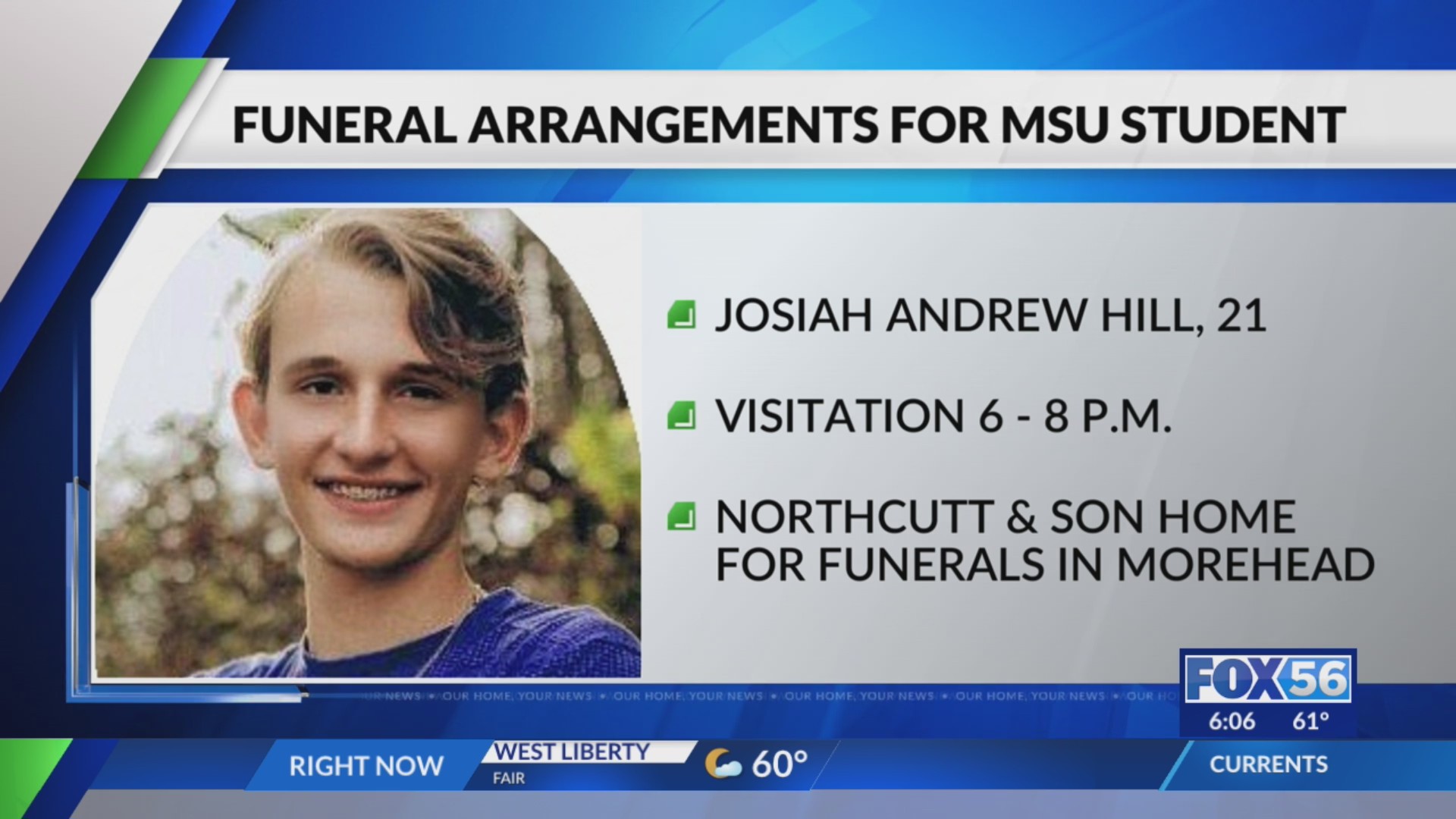 Funeral arrangement for MSU student – FOX 56 News