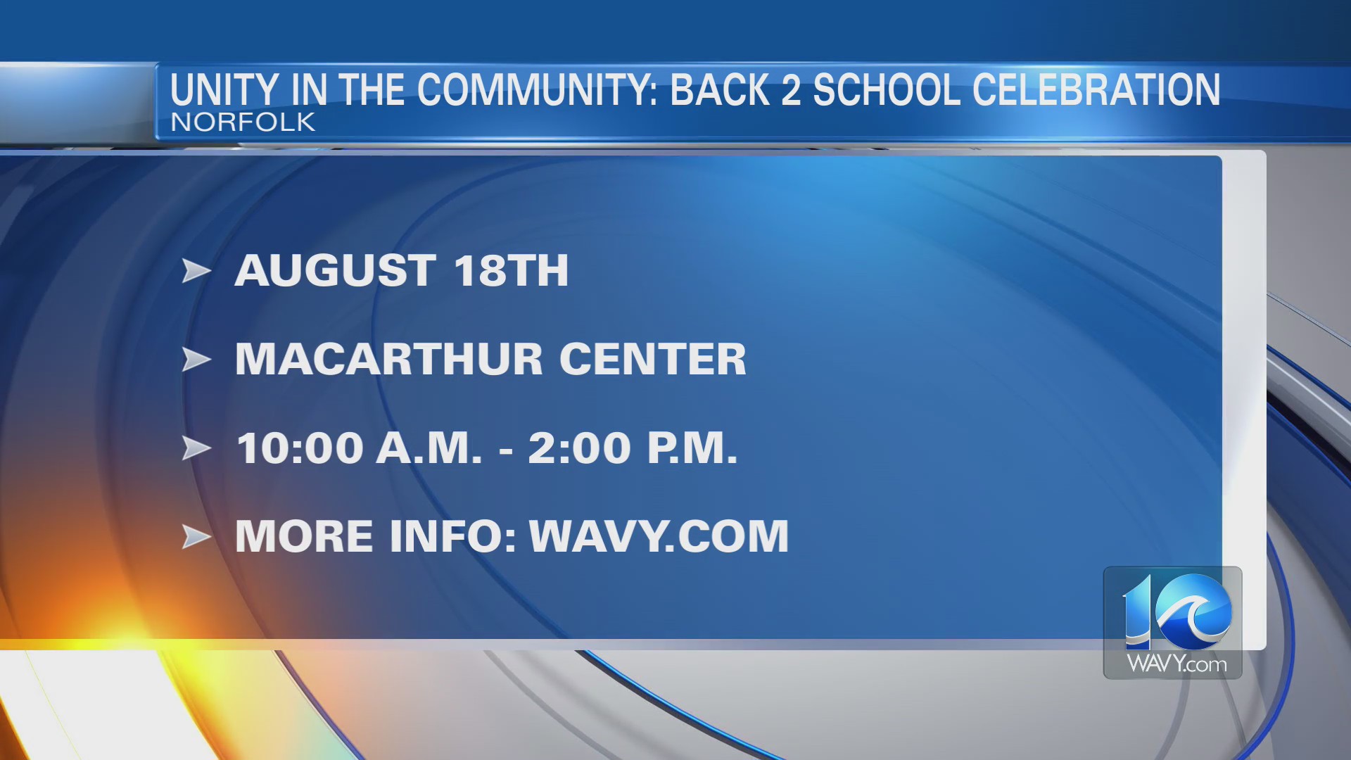 Norfolk Public Schools To Hold Back To School Celebration WAVY