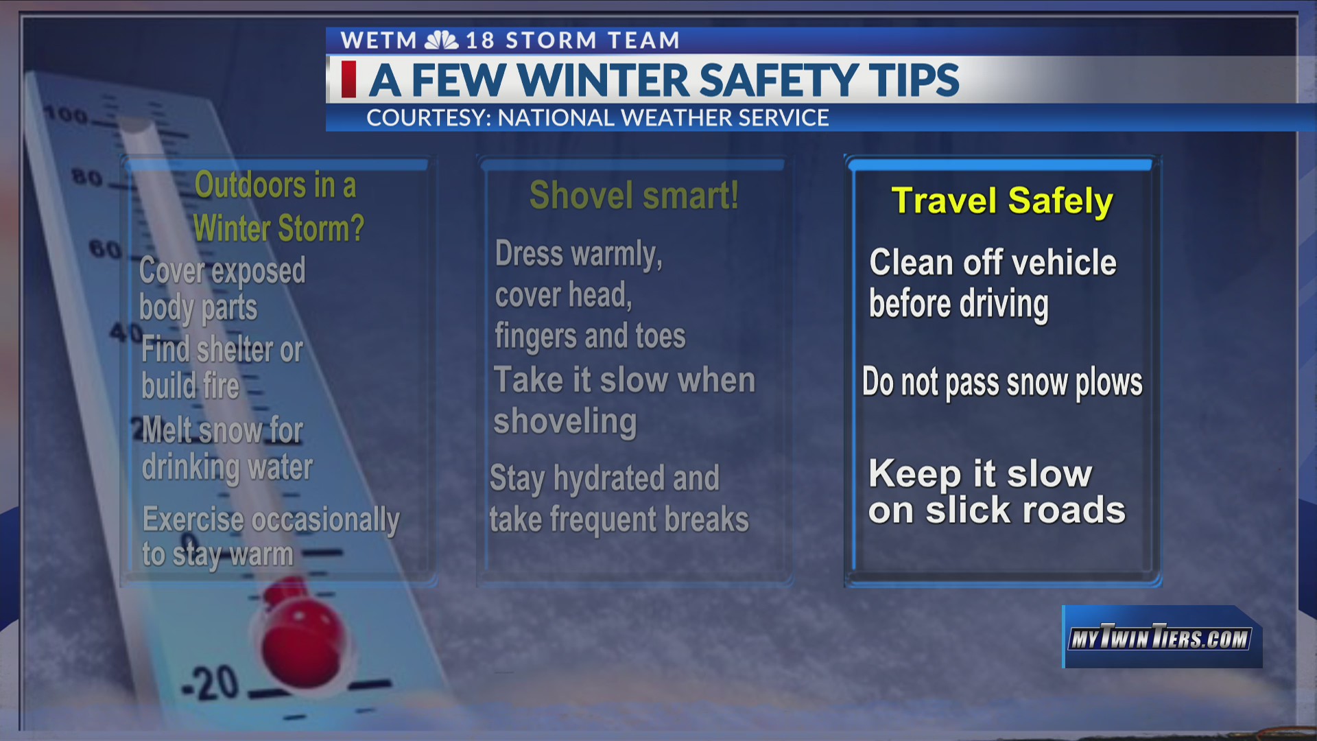 Weather Matters With Matthews A few winter safety tips WETM