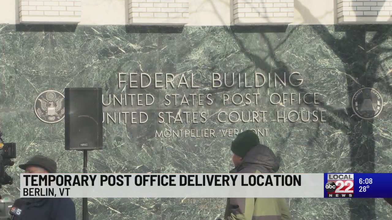 Montpelier post office relocating after being damaged by July floods ABC22 & FOX44