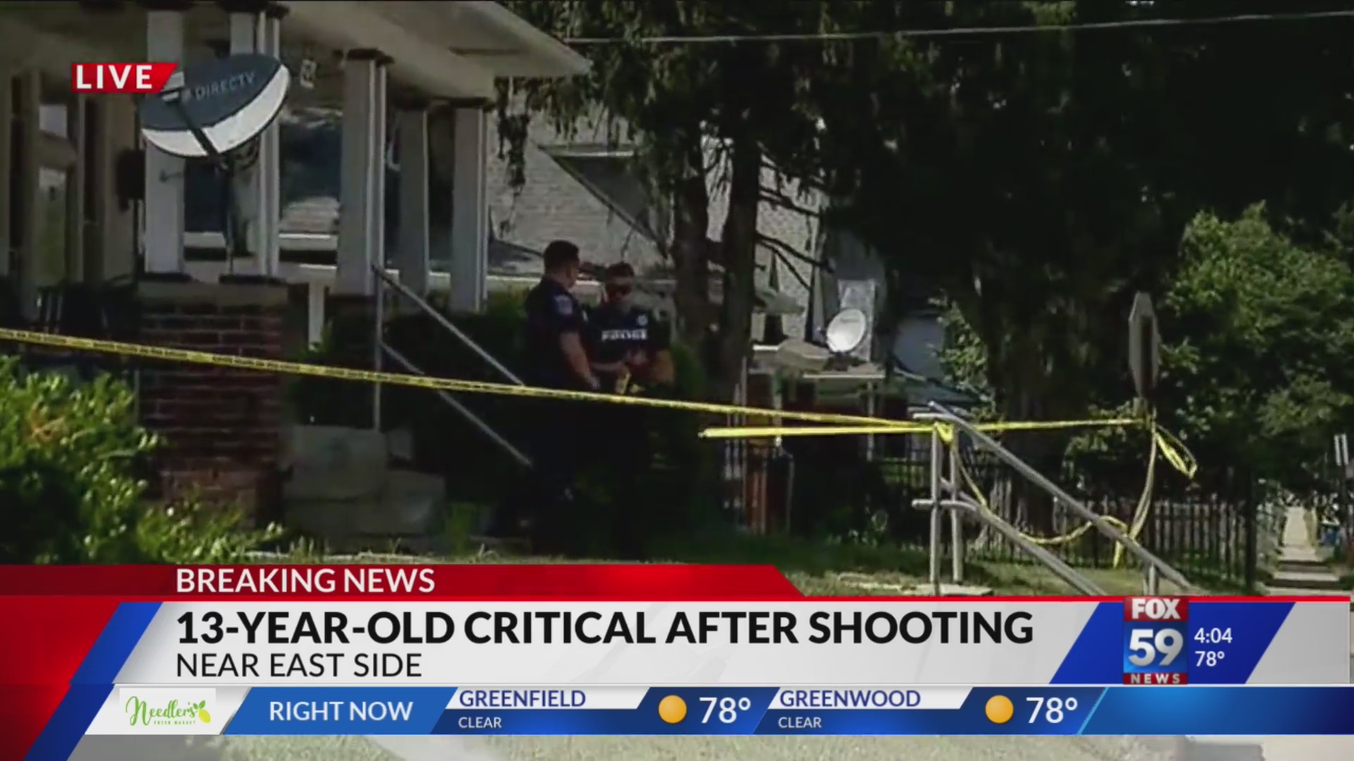 13-year-old critically injured in near east side shooting – Fox 59