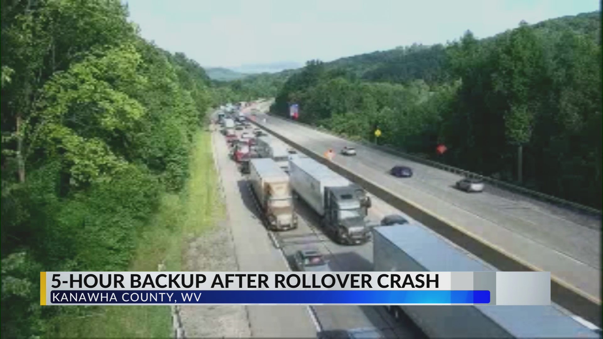 Lanes back open after cement truck crash on I-64 – WOWK 13 News