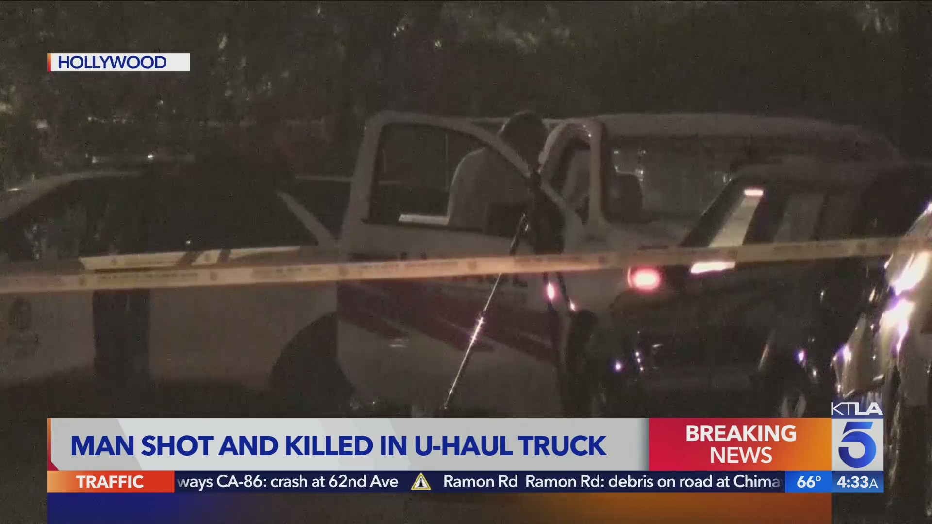 Man found fatally shot in U-Haul truck in Hollywood – KTLA