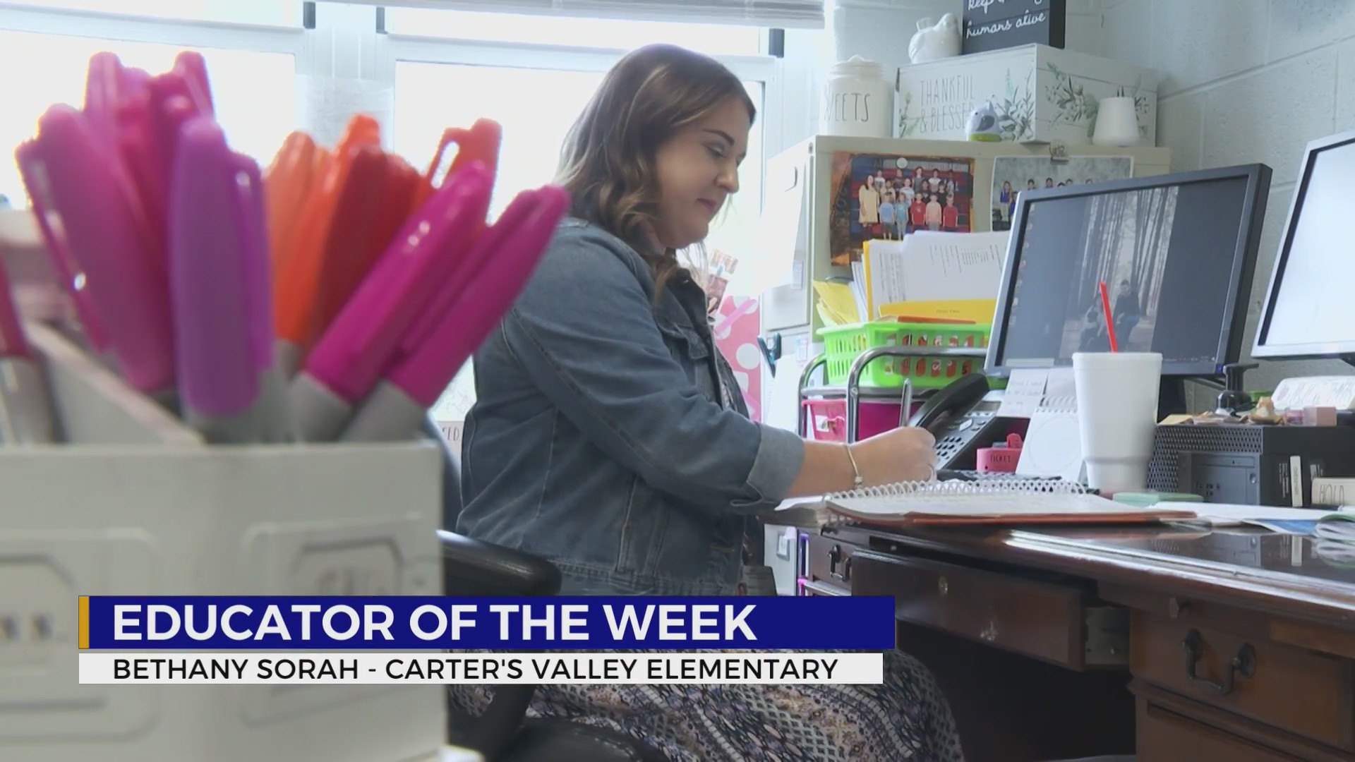 Educator of the Week Bethany Sorah, Carter’s Valley Elementary WJHL