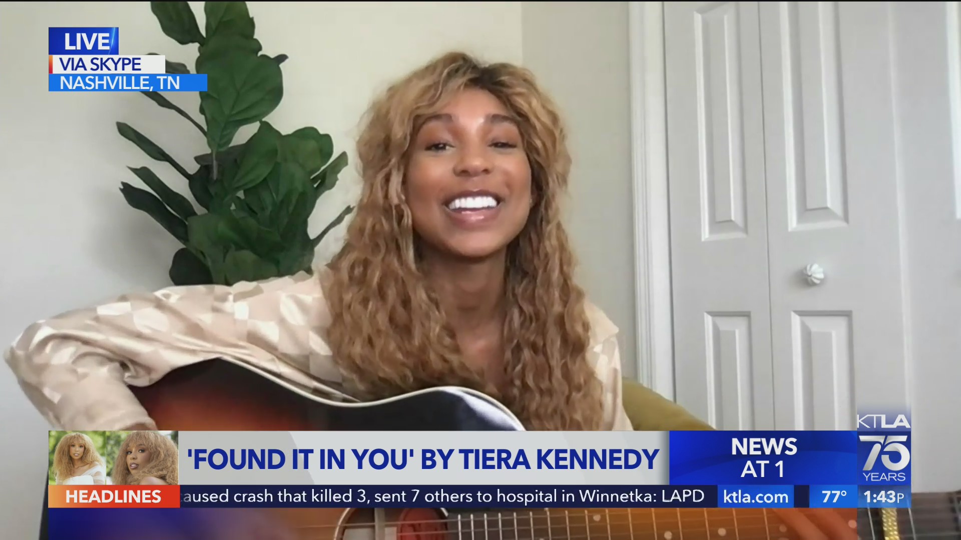 Rising singer Tiera Kennedy performs ‘Found It In You’ KTLA