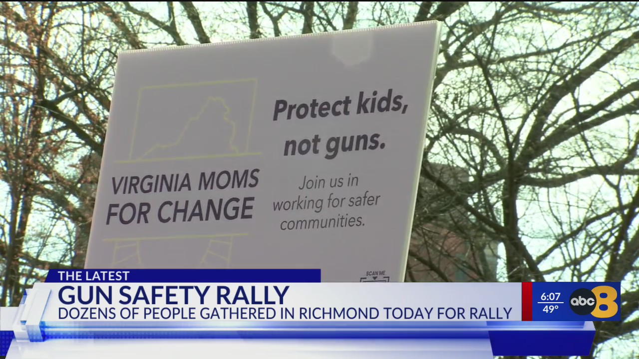 Gun safety rally gathers at Capitol to urge Youngkin to sign gun