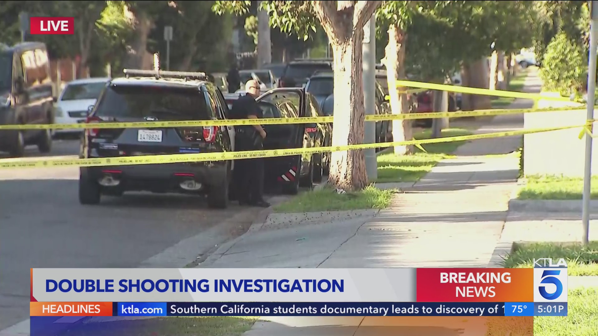 Police searching for double shooting suspect in East Hollywood – KTLA