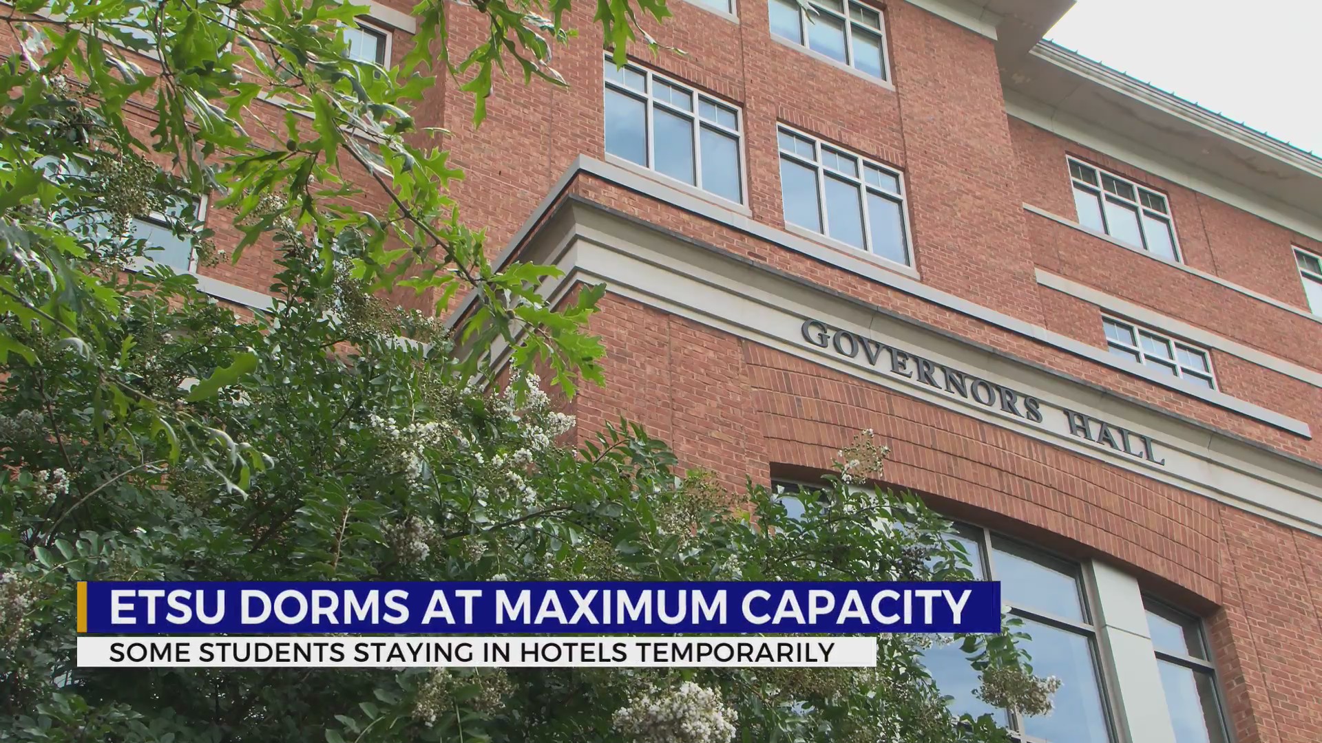 ETSU dorms at capacity, some students staying in hotels temporarily