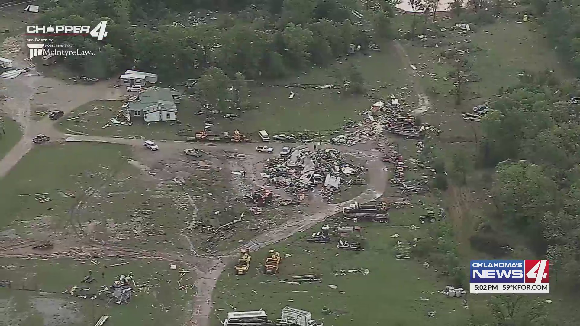 Chopper 4 surveys widespread damage after night of tornadoes – KFOR.com ...