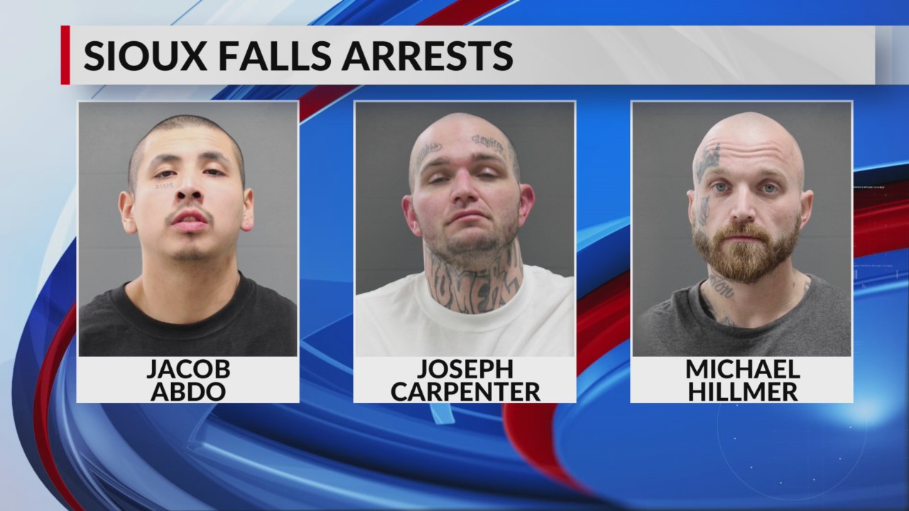 3 men arrested following traffic stop – KELOLAND.com