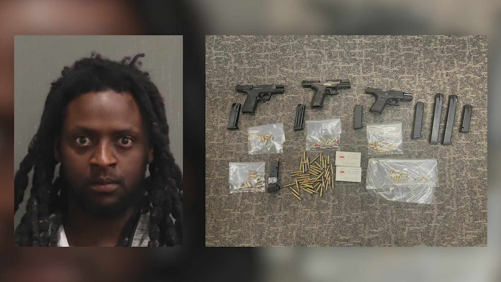 Convicted felon arrested in Nashville with 3 guns, 2 of them stolen ...