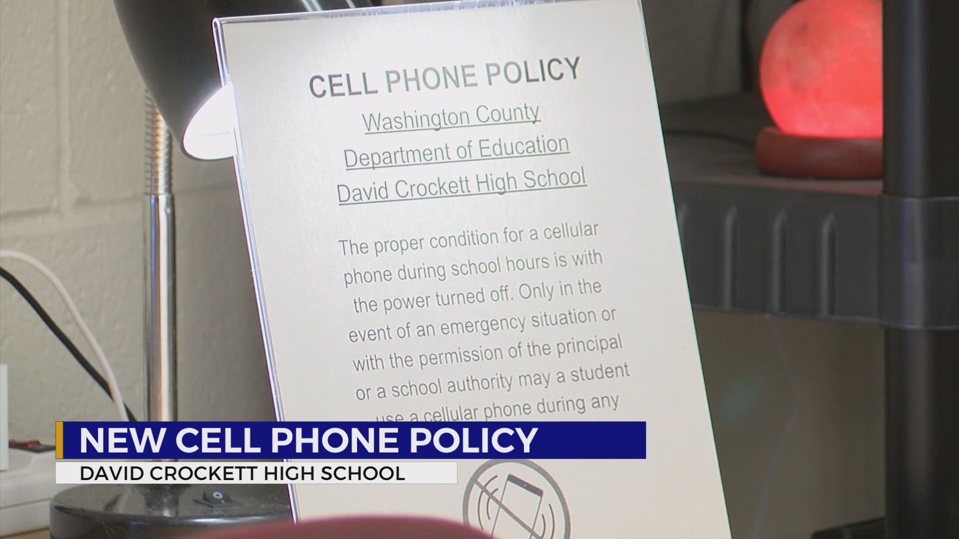 New Crockett cell phone policy to fix disciplinary problems WJHL TriCities News & Weather