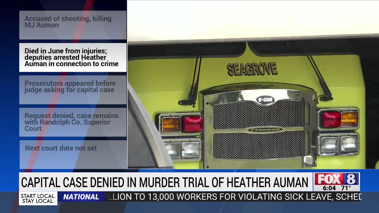 North Carolina woman accused of killing firefighter husband will not ...
