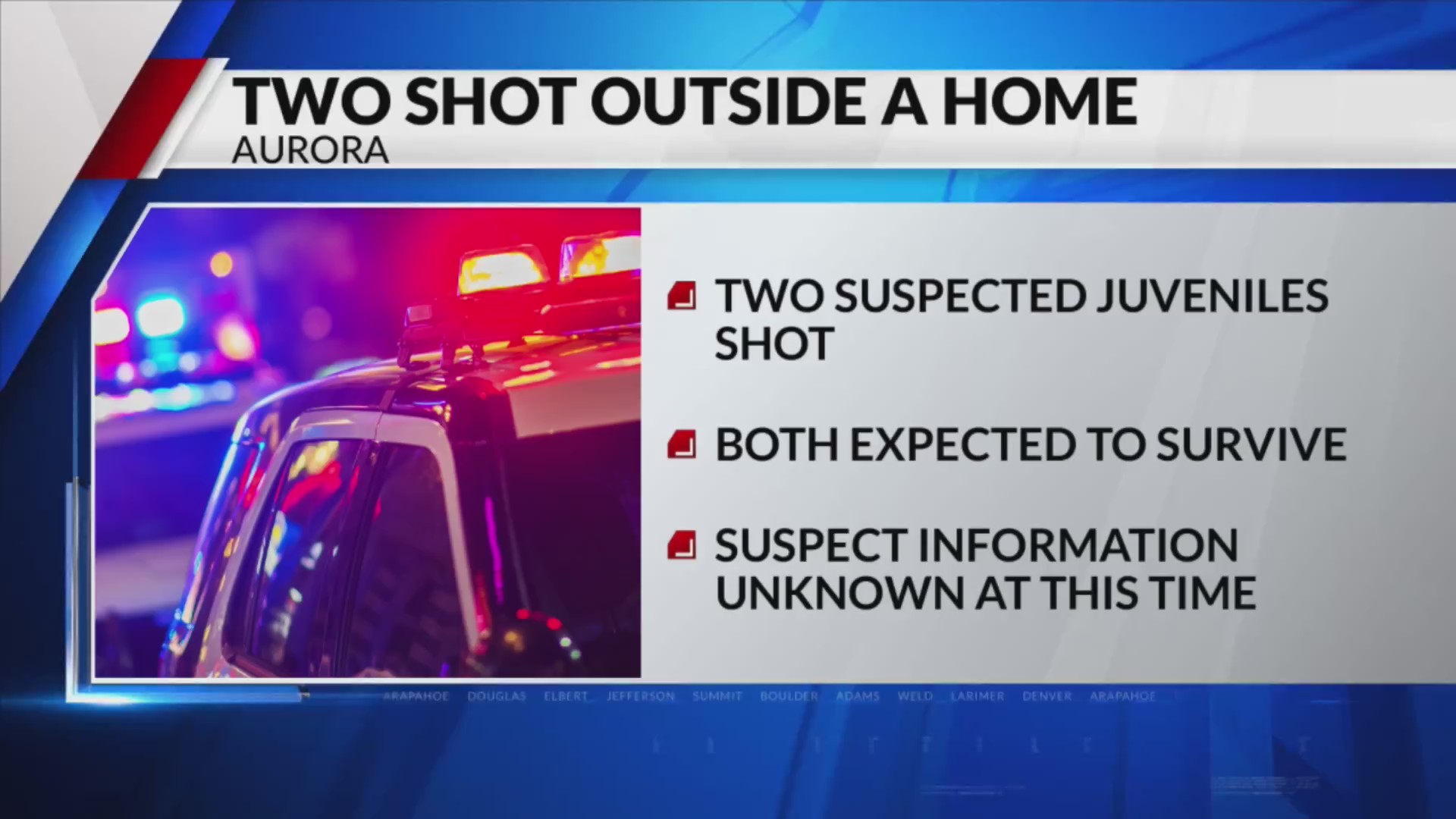 Two juveniles shot in Aurora – FOX31 Denver