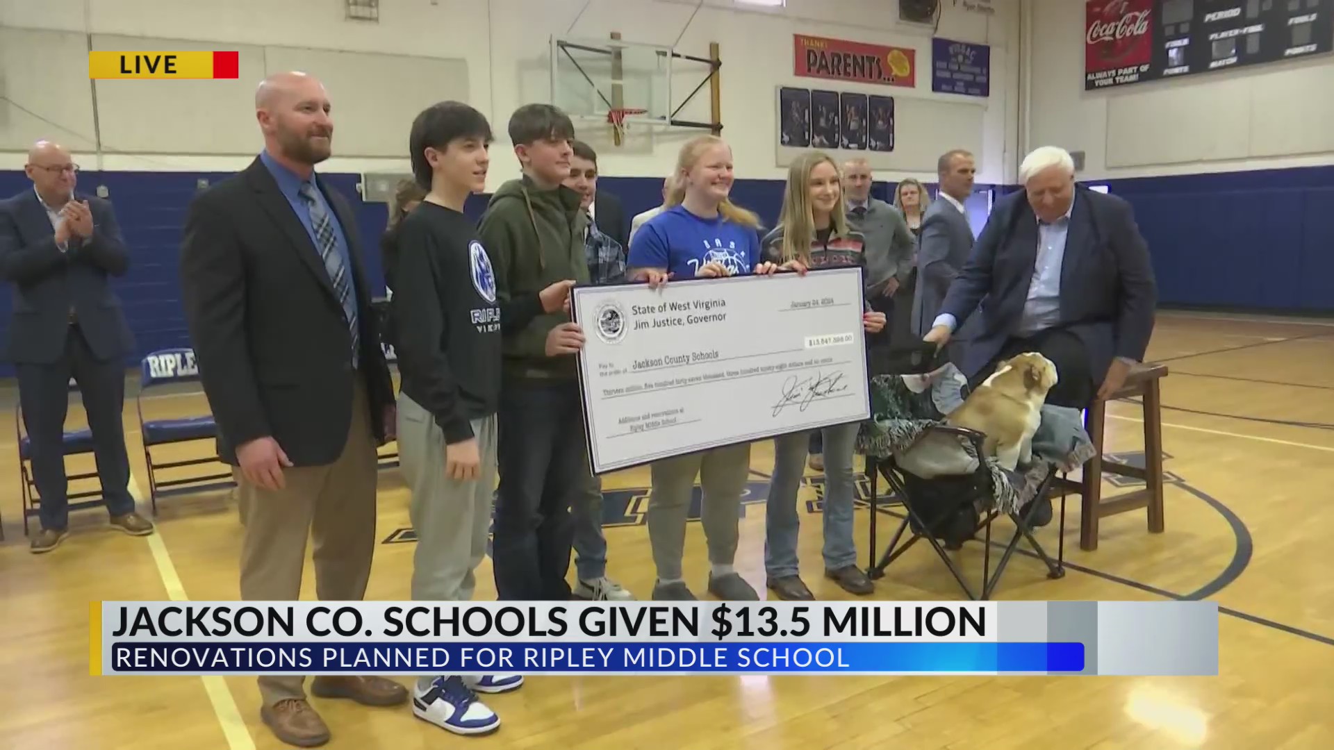 $13 million check presented to Ripley MS for renovations – WOWK 13 News