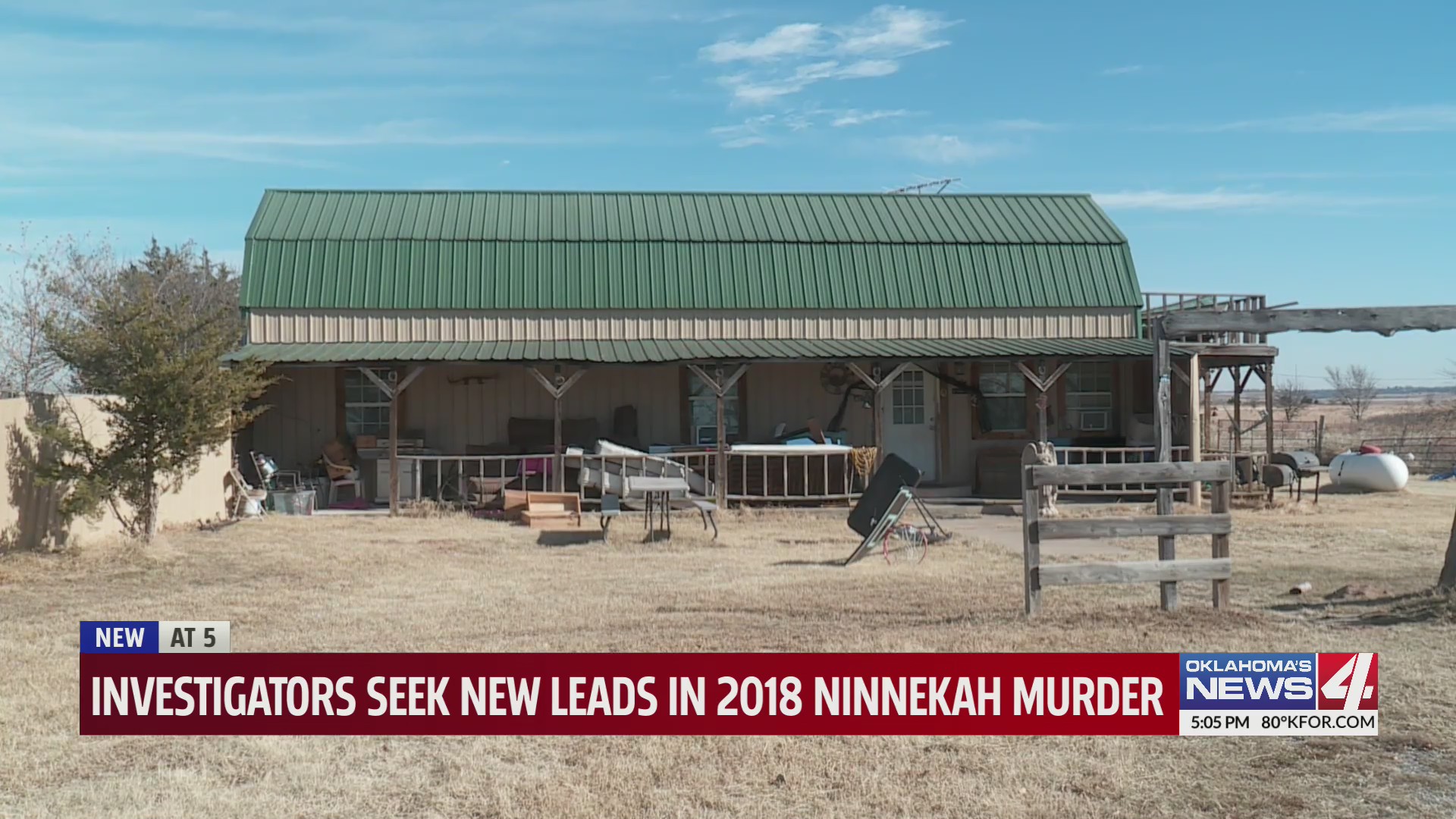 Investigators seek new leads in 2018 Ninnekah murder