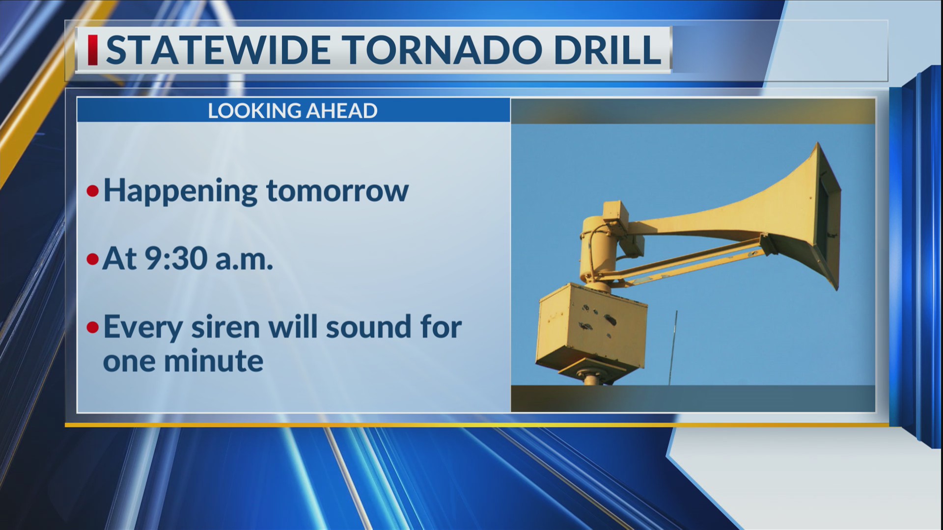 Chatham County to practice tornado siren Wednesday morning – WSAV-TV