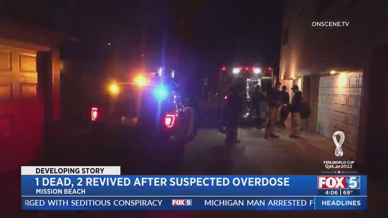 1 dead, 2 revived after suspected overdose – FOX 5 San Diego & KUSI News