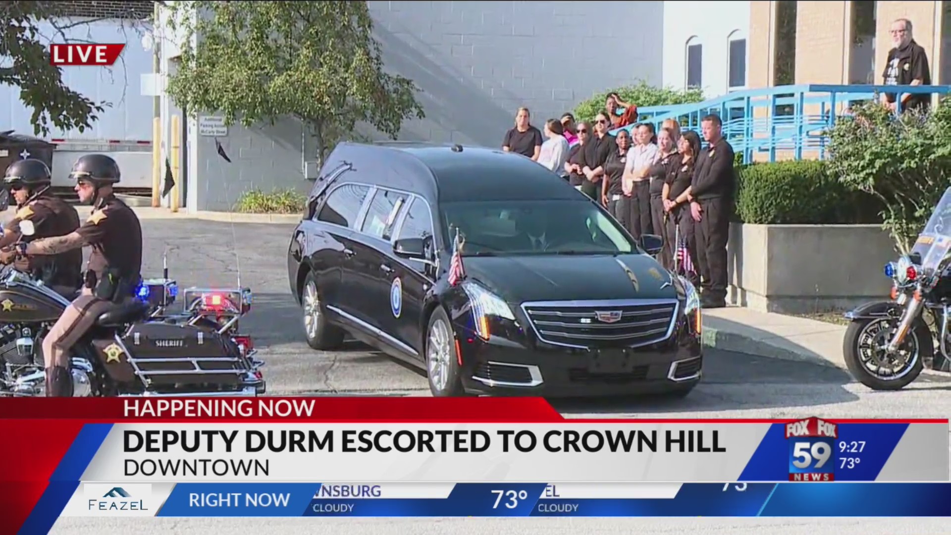 Marion County Deputy John Durm transported to Crown Hill Funeral Home ...