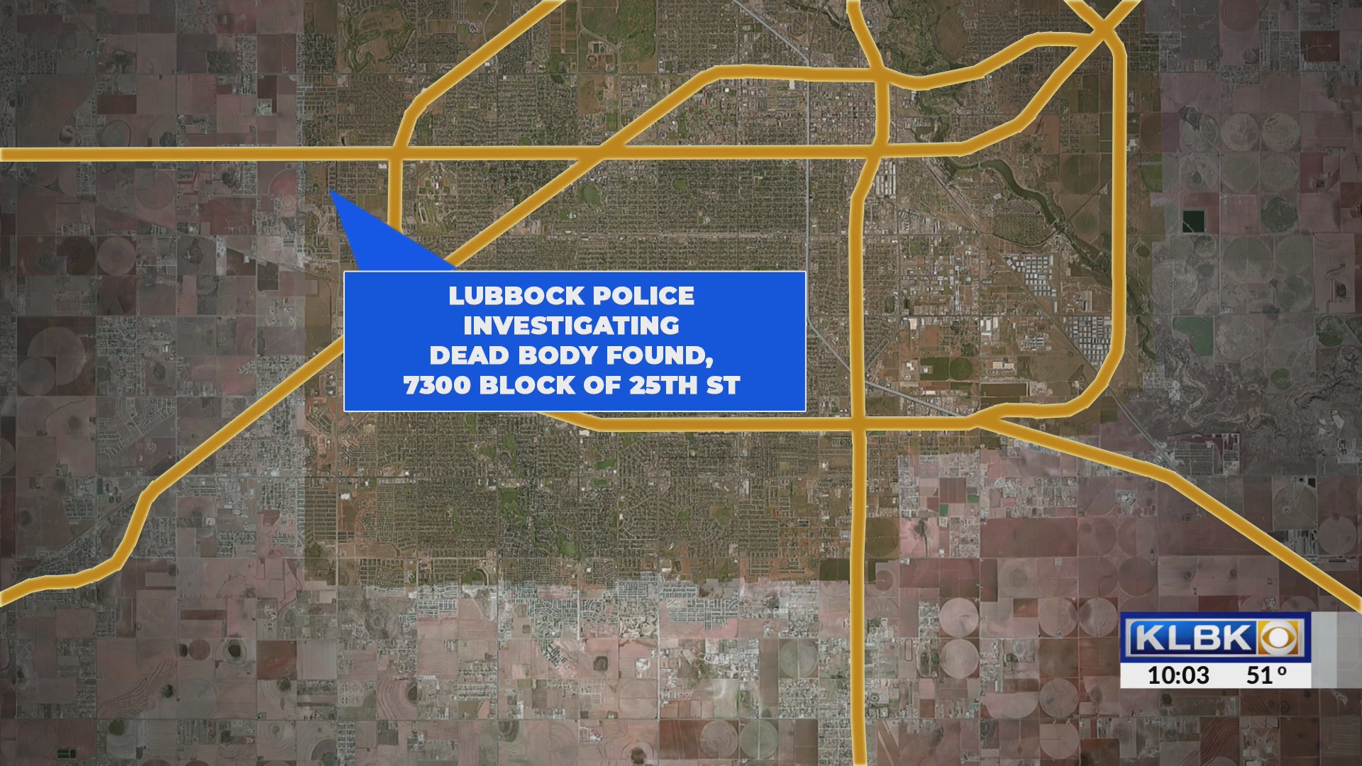 Lubbock Police Department discovers dead body, says no threat to the