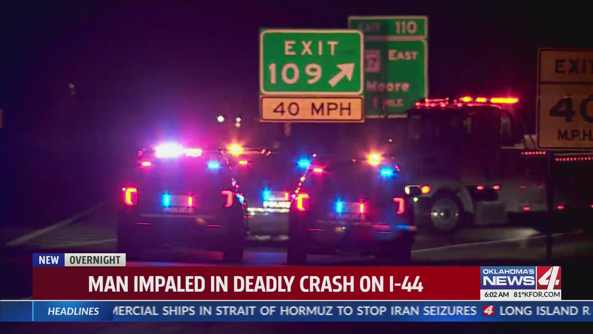 Man impaled in deadly crash in SW Oklahoma City – KFOR.com Oklahoma City