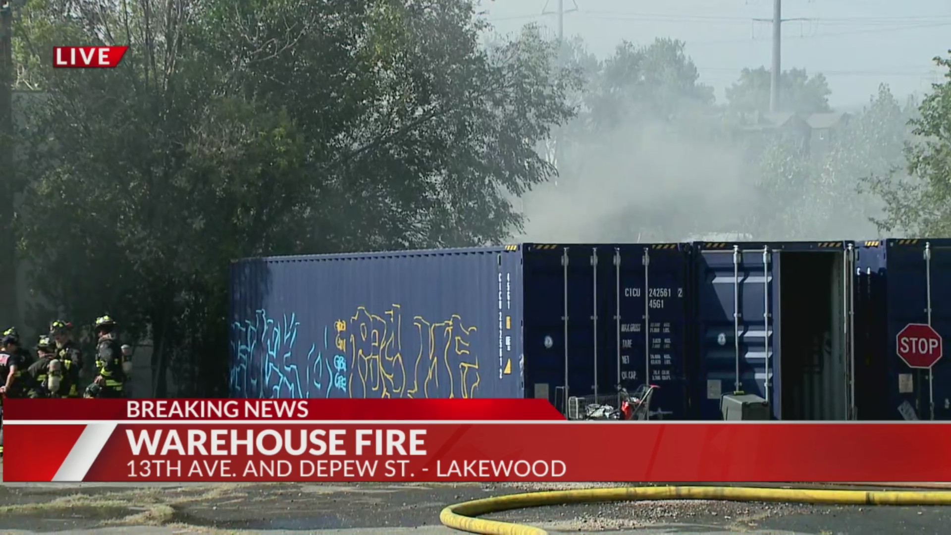 Warehouse fire under control at 13th and Depew – FOX31 Denver