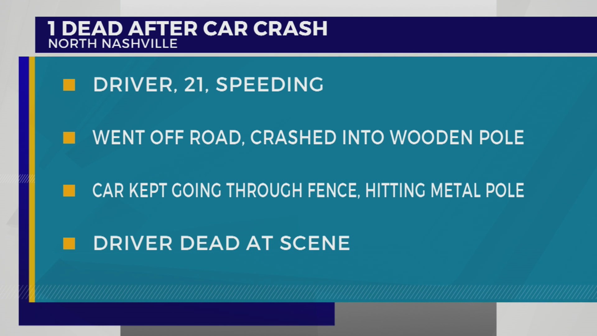 1 dead after Dickerson Pike crash – WKRN News 2
