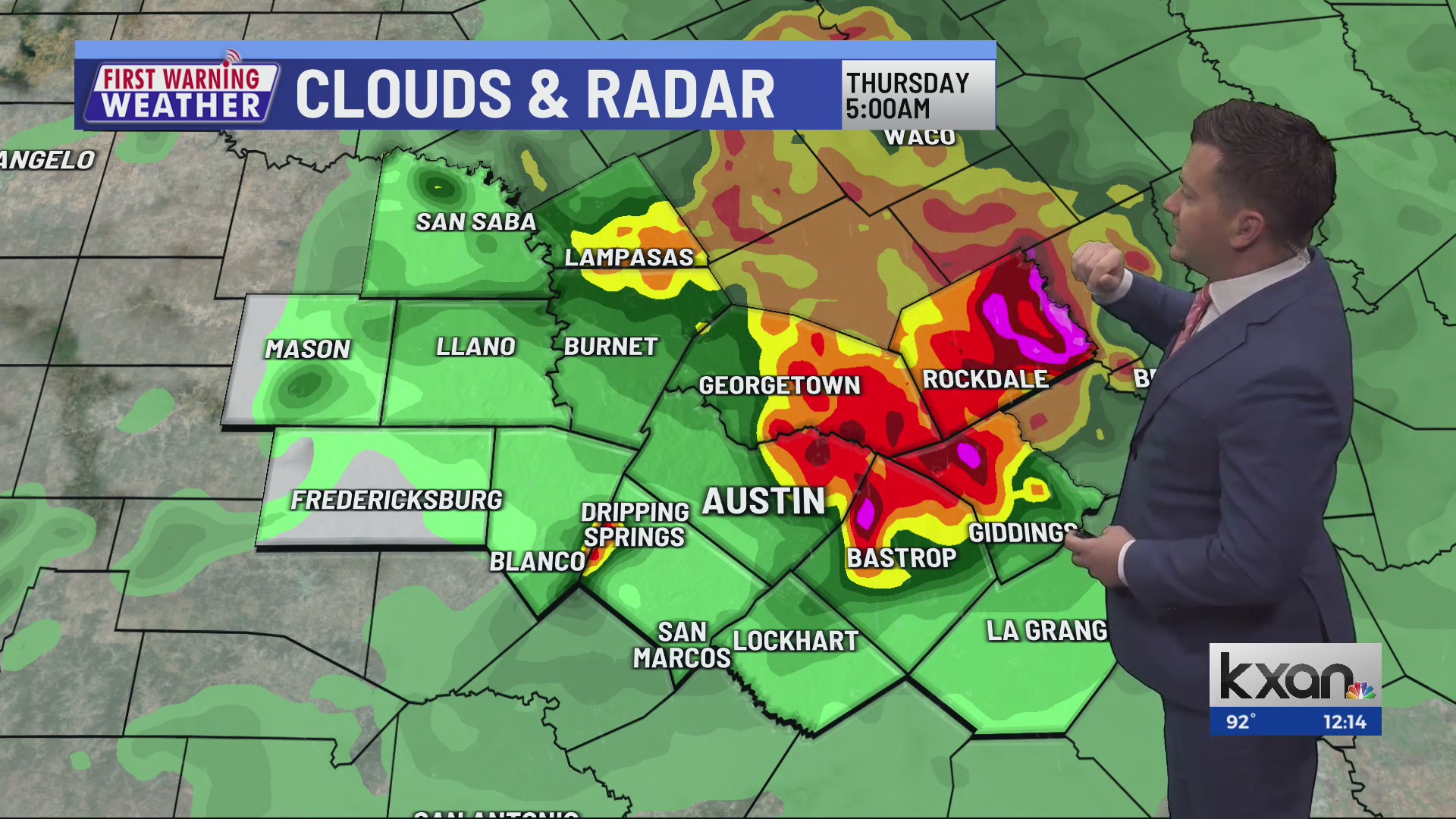 First Warning Weather with Meteorologist Nick Bannin KXAN Austin