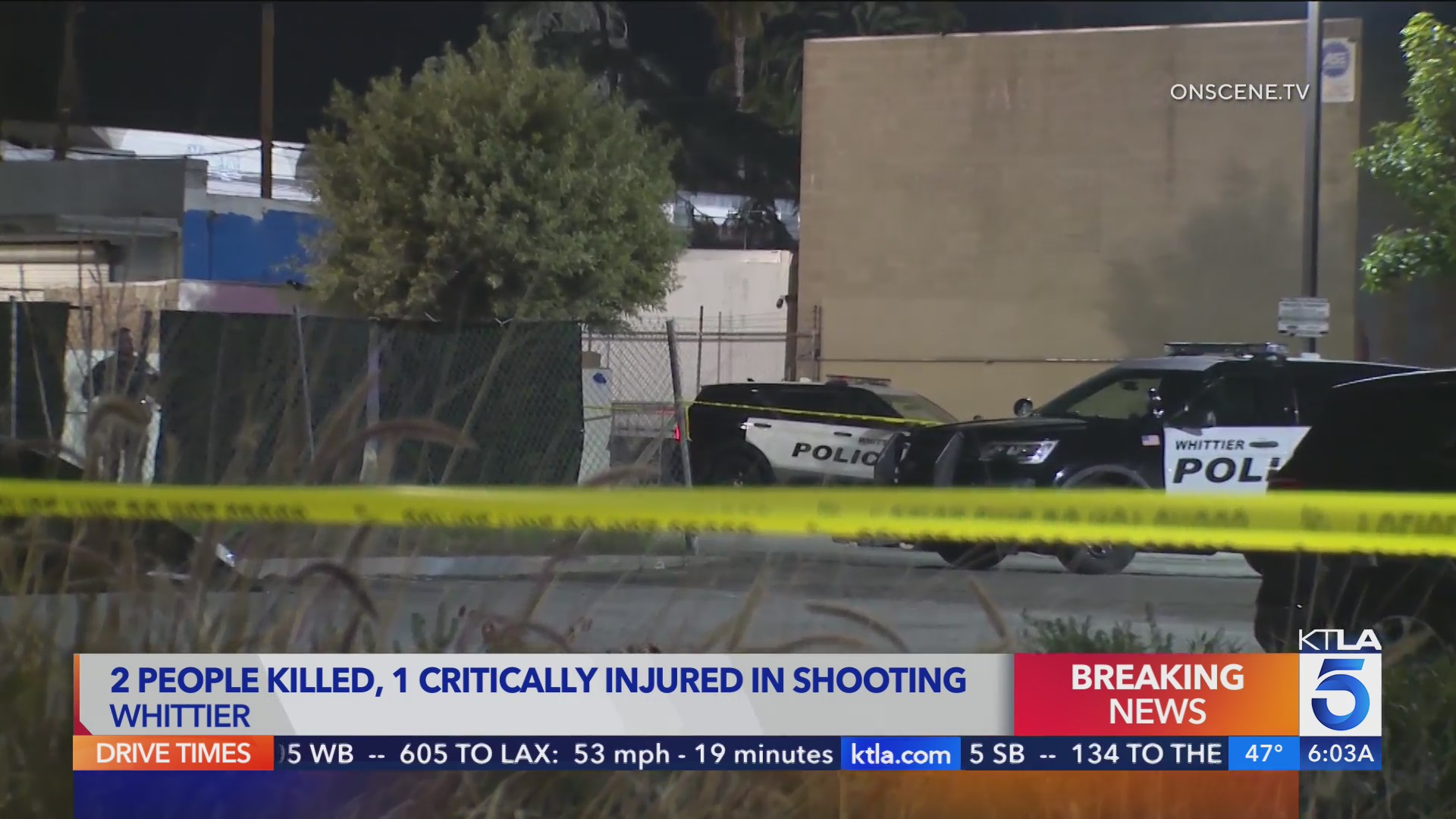 2 dead, 1 critical after shooting in trailer in Whittier – KTLA