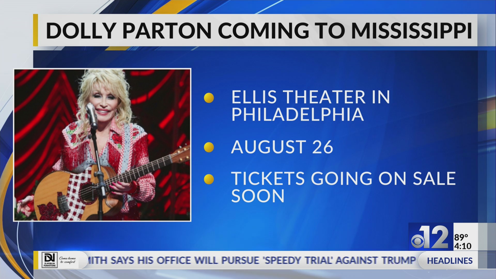 Dolly Parton to perform in Mississippi this year WJTV