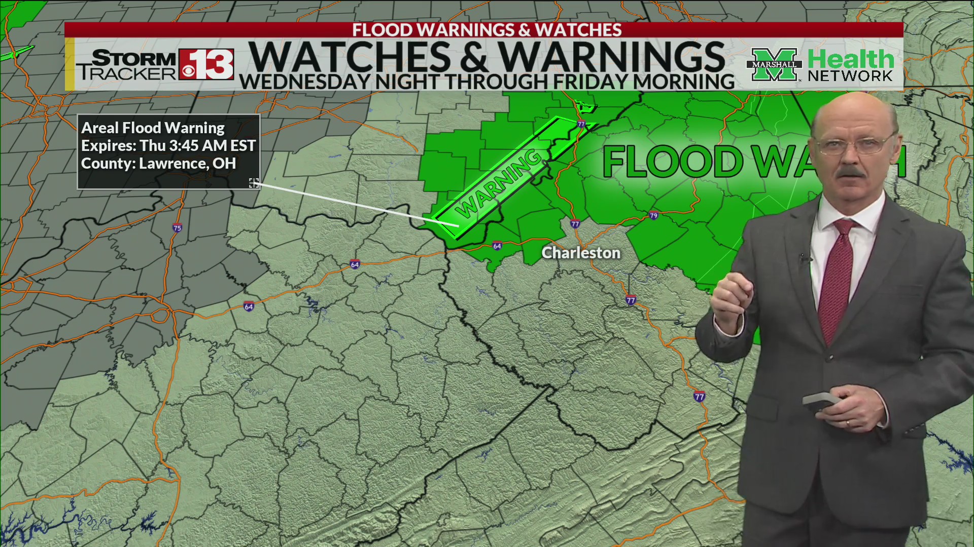 Flood warnings now for Ohio River areas Wednesday night – WOWK 13 News