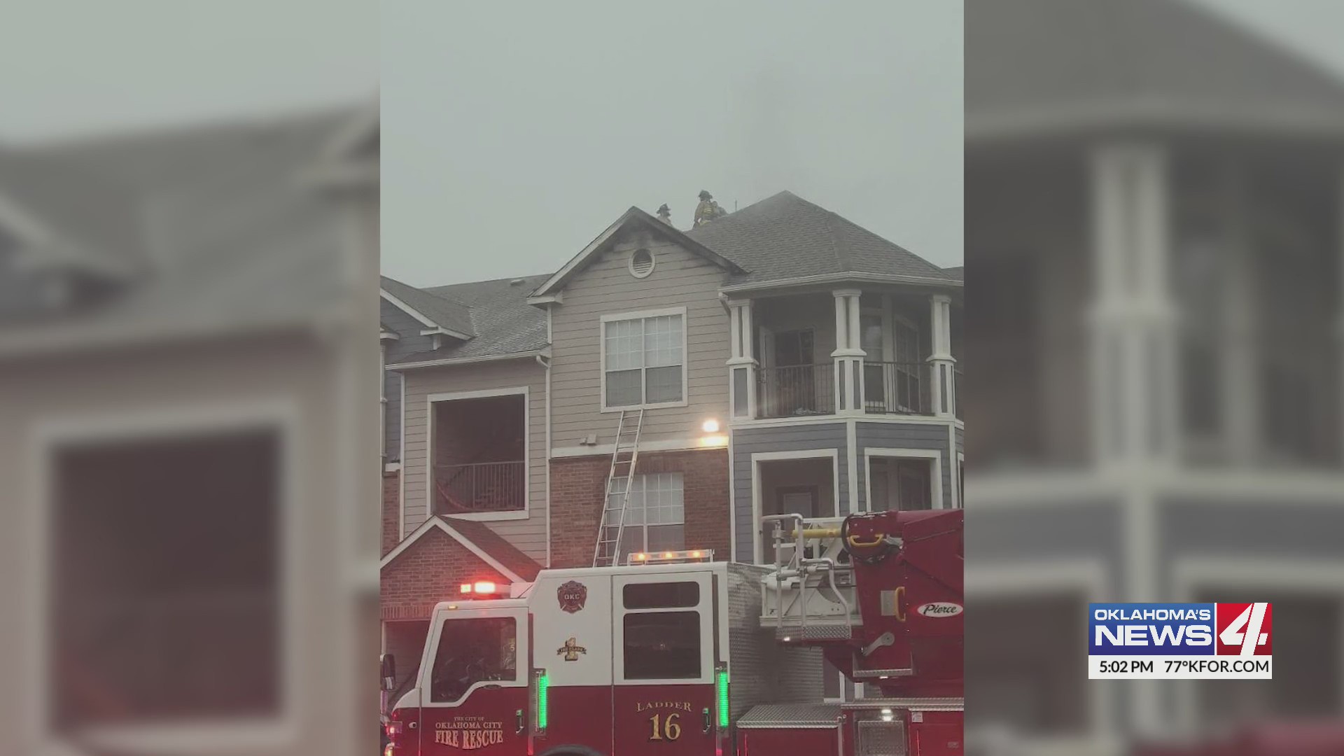 Lightning strike sparks fire at apartment complex – KFOR.com Oklahoma City