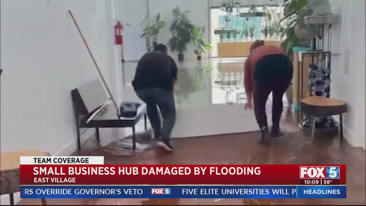 Small Business Hub Damaged By Flooding – FOX 5 San Diego & KUSI News