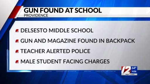 Providence student charged after gun found in backpack – WPRI.com