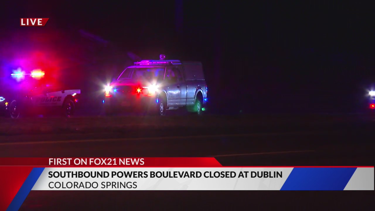 Southbound Powers closed at Dublin for crash – FOX21 News Colorado